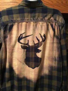 a shirt with an image of a deer on it