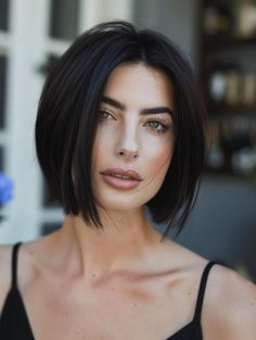 Summer Haircuts, Bob Haircuts For Women, Short Bob Haircuts, Long Bob Hairstyles, Haircut For Thick Hair, Summer Hair Color, Bob Haircuts, Short Hair With Layers, Trendy Short Hair Styles