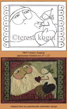 two pictures of santa claus and sheeps with the words steess knight on them