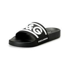 Dolce & Gabbana Women's Black & White Logo Print Rubber Flip Flops Sandals Shoes Product Details Retail Value: $395.00 This Is Authentic Dolce & Gabbana Women's Black & White Logo Print Rubber Flip Flops Sandals Shoes Sku: Shoes-6337 Country/Region Of Manufacture Italy Material: Rubber Model: Cs2072 Aq858 89690 Nero/Buanco Elegant Black Slides For Summer, Luxury Black Slides For Beach, Luxury Black Slides For The Beach, Elegant Black Slides For Beach, Luxury Black Beach Slides, Elegant Black Beach Slides, Designer Black Slides For Beach, Shoes Dolce Gabbana, Black White Logo