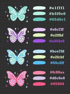 the butterfly stickers are all different colors and sizes, but there is no image on them