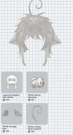 an info sheet with different types of hair and other things to see on the page