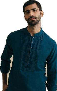 Fabric Print Design, Mens Kurta Designs, Men Stylish Dress, Kurta Designs, Pin Tucks, Printing On Fabric, Print Design, Mens Shirts, Mens Outfits