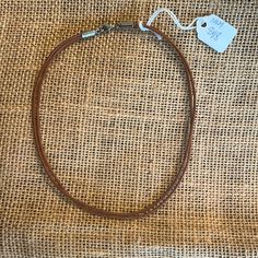 Camel Brown Leather Multi Strand Necklace Everyday Brown Leather Necklace, Brown Single Strand Necklace, Vintage Brown Single Strand Necklace, Artisan Brown Leather Necklace, Southwestern Style Brown Hand-strung Necklace, Silpada Jewelry, Leather Choker Necklace, Leather Chokers, Multi Strand Necklace