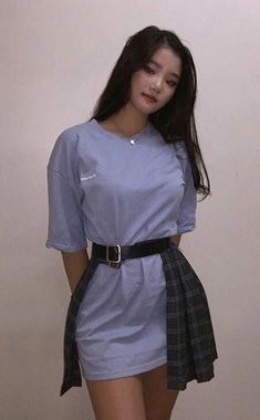 Korean Fashion Ideas, Korean Fashion Women, Korean Fashion Trends, Ulzzang Fashion, Edgy Outfits, Fashion Mode, Korean Outfits, Teen Fashion Outfits, Looks Vintage