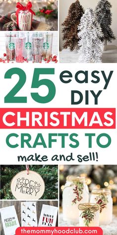 handmade gifts or crafts for Christmas Christmas Ornaments To Sell Craft Fairs, Easy Crafts To Sell Diy, Xmas Crafts To Sell, Craft Fair Ideas To Sell, Christmas Tree Scent, Easy Crafts To Sell