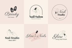 logos for nail salons and beauty products