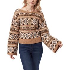 Manufacturer: Sam Edelman Suggested Price: $129.00 Condition: Style Type: Pullover Sweater Collection: Sam Edelman Sleeve Length: Closure: Material: 82% Polyester/18% Acrylic Fabric Type: Polyester Specialty: Fair Isle P2763682-2793690The original manufacturer will not honor its Limited Warranty for this product. Fair Isle Pullover, Wide Sleeve Top, Womens Black Sweater, Sparkle Sweater, Sweater Collection, Round Neck Sweaters, Samara, Chunky Knits Sweater, Brown Sweater