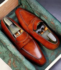 Leather Penny Loafers for Men