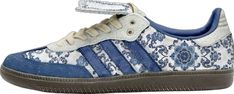 Adidas Samba Blue, Granola Girl Outfits, Street Wear Fashion, Blue And White Art, Samba Shoes, Blue And White Chinoiserie, Christmas Shoes, Shoe Wishlist, Blue Porcelain