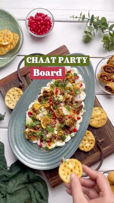 Jalpa Gada | CHAAT PARTY BOARD INGREDIENTS For the dip * Hung curd 3/4 cup * Castor sugar 2 tbsp * Chat masala 1 tbsp For the Toppings * Red… | Instagram Chaat Party, Veg Starter Recipes, Chat Masala, Indian Appetizers, Spicy Snacks Recipes, Red Chilli Powder, Pani Puri, Happy Cooking, Breakfast Recipes Indian