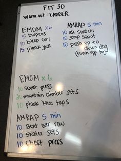 a white board with writing on it and instructions for different types of ice creams