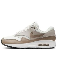 (GS) Nike Air Max 1 'Light Orewood Brown Khaki' DZ3307-006 Nike Beige Outdoor Sneakers, Nike Air Max 1 Outfit, Khaki Nike Shoes, Teen Boy Shoes, Nike Brown, Teen Boy Outfits, Limited Edition Sneakers, Nike Air Max 1, Apparel Shop