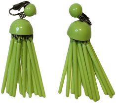 Cheap Lime Green Earrings For Gift, Green Office, Heirlooms Jewelry, Green Earrings, Clip On, Shop Earrings, Lime Green, Dangle Earrings, Green