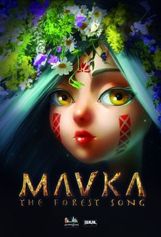 mavka the forest song poster with an image of a woman's face