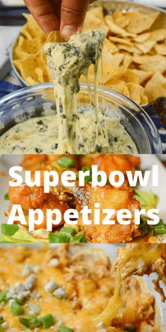 this super bowl appetizer is loaded with chicken, cheese, and spinach