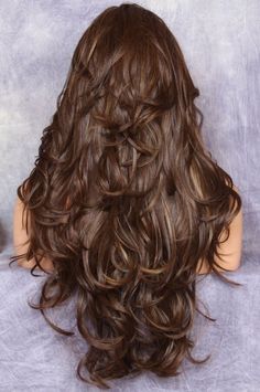 Deep Layer Haircut, Long Wavy Hair Cuts With Layers, Layers For Curly Hair, Brown Wavy Hair, Haircuts For Long Hair With Layers, Wavy Haircuts, Hairstyles For Layered Hair, Haircuts For Wavy Hair, Mixed Hair