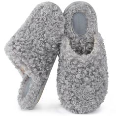 PRICES MAY VARY. CHIC & ELEGANT DESIGN: The incredibly fluffy curled hair adds a stylish touch to our slippers. The slip-on design increases ease of wearing.They are suitable for all seasons and go well with your various outfit styles COMFORTABLE MATERIALS: Soft curly faux wool upper with faux shearling lining, this slipper can keep your feet warm and comfortable. The lining material also has the effect of absorbing moisture, which makes your feet dry HIGH-DENSITY MEMORY FOAM: For all-day comfor Fluffy Curled Hair, Foam House, Curled Hair, Outfit Styles, Wool Slippers, Gorgeous Leather, Leather Label, House Gifts, Fashion Toys