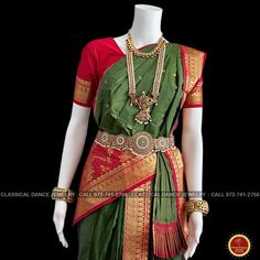 Design by Classical Dance Jewelry® ❥ Traditional Kuchipudi Dance costume for dancers, teachers, Gurus ❥ Material - art silk ❥ Style : Traditional pant costume ❥❥❥❥ Dress Measurements in inches ( all the measurements approximately 1 margin buffer) ❥ PANT MEASUREMENTS: ☛ Pant Length: 38-40 inch ☛ Pant Waist: 35-37 inch ☛ Pant Hip: 38-39 ❥ BLOUSE MEASUREMENTS: ☛ Blouse length: 14 inch ☛ Blouse Shoulder length: 15 -16 inch ☛ Blouse around Bust: 34-36 (extra margin) inch ☛ Blouse Lower Chest: 32-34 i Green Tilla Dupatta For Puja, Green Art Silk Traditional Wear With Tilla Detail, Green Art Silk Traditional Wear With Tilla, Green Paithani Silk Choli For Festivals, Green Paithani Silk Choli With Traditional Drape, Ceremonial Pista Green Traditional Wear With Pallu, Green Tilla Saree For Puja, Green Saree With Tilla For Traditional Ceremonies, Green Saree With Tilla For Navratri