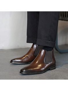 Timeless Elegance - Elevate your style with these men's fashion Chelsea ankle boots, a perfect fusion of classic and contemporary. Crafted to exude sophistication, these boots effortlessly complement both casual and dressy attire.
Effortless Slip-On - The slip-on design ensures ease of wear without compromising style. The PU upper showcases durability and a refined look, while the PVC sole offers sturdy support for everyday wear.
Reliable Comfort - The EVA insole ensures unparalleled comfort and Dress Boots For Men, Mens Chelsea Boots, Casual Leather Boots, Dressy Attire, Mens Dress Boots, Chelsea Boots Mens, Chelsea Boots Men, Chelsea Ankle Boots, Dress Boots