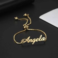 "❤ 20 Font Styles Customized Name Bracelet Adjustable Size Personalized Letter Gold Silver Pendant ❤ Gift for her him mom gf bf couples Handwriting jewelry Huge Discount. ✅ Please refer the images to choose your favorite font style. ✅ No compromise on quality. Each and every piece is handmade with Love and Care. You'll fall in love with this Dainty Script Bracelet! Personalized name bracelet will make you and your loved ones feel special. This elegant and pretty custom name nbracelet will be qui Barber Accessories, Customised Bracelets, Dainty Initial Necklace, Handwriting Jewelry, Bracelet Initial, Letter Jewelry, Letter Bracelet