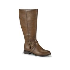 WEAR.EVER. GATSBY Size: 10 W.  Color: Brown.  Gender: female.  Age Group: adult. Cognac Shoes, Wide Calf Riding Boots, Review Clothing, Womens Riding Boots, Tall Riding Boots, Wide Calf, Dress With Boots, Gatsby, High Boots