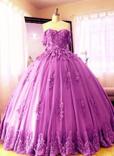 Lilac Quinceanera dresses for sweet 16 Quinceanera Dress With Sweep Train And Fitted Bodice, Quinceanera Dress With Sweep Train For Debutante Ball, Quinceanera Ball Gown With Sweep Train For Debutante Ball, Purple Quinceanera Dress With Sweep Train, Purple Dress With Sweep Train For Quinceanera, Quinceanera Ball Gown Evening Dress With Corset Back, Purple Quinceanera Dress With Fitted Bodice, Purple Floor-length Ball Gown For Quinceanera, Prom Quinceanera Dress With Lace Bodice And Tulle