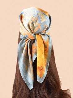 This Boho Chic Floral Print Satin Square Scarf Neckerchief for Women adds a touch of elegance to any outfit. Made with high quality satin, this scarf features a beautiful floral print that will elevate your style. Perfect for any occasion, this scarf is sure to make a statement. Color : Multicolor Material : Polyester Composition : 100% Polyester Element : Plants Product Technique : Printing Style Type Length Width Yellow 27.6 27.6 Navy Blue 27.6 27.6 Summer Satin Scarves As Gift, Satin Scarves As Summer Gift, Satin Scarves For Summer Gift, Silk Bandana For Summer, Spring Silk Scarf With Satin Finish, Spring Satin Silk Scarf With Satin Finish, Summer Satin Headscarf, Bohemian Satin Silk Scarf For Summer, Elegant Multicolor Bandana For Spring