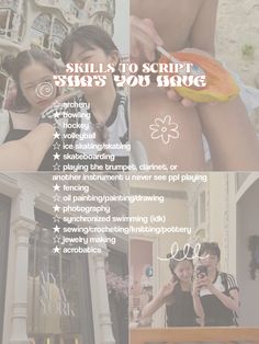 Skills And Talents List, Skills To Script In Your Dr, Talents To Script, Hobbies To Script, Traits To Script, Kpop Group Ideas Shifting, Skills To Script, Stuff To Script