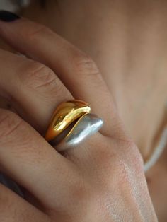 Rings Chunky, Greek Ring, Measure Ring Size, Greek Jewelry, Dome Ring, Domed Ring, Stackable Ring, Jewelry Inspo, Favorite Rings