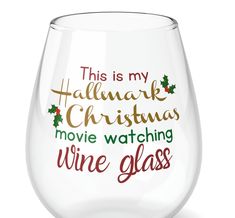 Watch all your favorite Christmas movies and enjoy some wine with this Christmas movie watching wine glass! With its sleek, stemless design, each glass holds 11.75oz of your favorite wine.  .: Material: 100% glass .: One size: 11.75oz (0.35ml) .: Glossy print .: Hand wash only Shot Glasses Diy, Birthday Shot Glasses, 21 Birthday Wine Glass, Diy Wine Glasses Painted, Wine Glass Christmas, Watching Christmas Movies, Christmas Wine Glasses, Wine Christmas, Birthday Shots