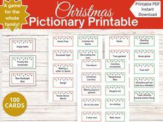 christmas dictionary printables for kids to use in the classroom or on the table