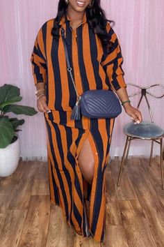 LW BASICS Plus Size Striped Side Split Shirt Dress Shirts Under Dresses Plus Size, Plus Size Summer Dresses In Winter, Plus Size Side Split Dress, Plus Size Tshirt Dress Outfit, Cheap Casual T-shirt Dress, Plus Size Tshirt Dress, T Shirt Dress Plus Size, Side Split Shirt, Plus Size Two Piece Outfit