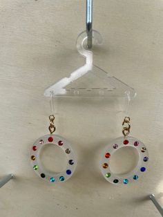 Beautiful, hypoallergenic earrings made with you in mind. No metal comes in contact with the ear which means no irritation! Light weight and unique, a pair for every occasion. Cheap Plastic Hoop Earrings, Rainbow Diamond, Hypoallergenic Earrings, Jewelry Earrings Dangle, Etsy Earrings, Dangle Drop Earrings, Dangle Earrings, Jewelry Earrings, Rainbow