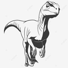 an image of a t - rex dinosaur in black and white on a white background