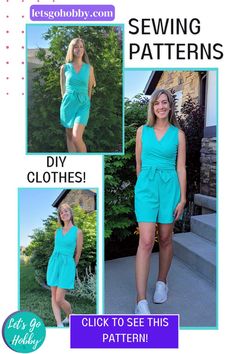 the sewing pattern for this dress is easy to sew, and looks great on any woman