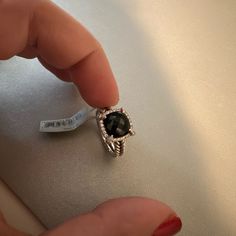 Brand New With Tag And Dust Bag. Bought For Retail. 9mm Onyx Chatelaine David Yurman Ring, David Yurman Jewelry, Sterling Silver Rings Bands, Citrine Ring, Chatelaine, Ring Black, Jewelry Brand, Silver Band Ring, Blue Topaz Ring