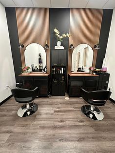 the salon is clean and ready for customers to use