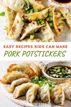 an easy recipe for kids can make pork potstickers