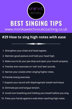 the best singing tips to sing high notes with ease