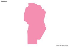 a pink map of the state of colorado