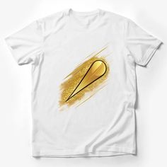 Golden Exclamation Point T-Shirt, Bold Graphic Tee, Glam Statement Fashion Top Male T-Shirt Custom graphic T-Shirt.Customize your color T Shirt Hacks, Gifts For Programmers, Shirt Hacks, Exclamation Point, Statement Fashion, Warriors T Shirt, Black And White Shirt, Casual Summer Tops, Cool Graphic Tees