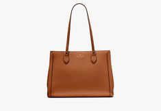 Madison Saffiano East West Leather Large Laptop Tote | KATE SPADE OUTLET Cavern Clay, Leather Laptop Tote, Closet Wishlist, Kate Spade Outlet, Satchel Backpack, Laptop Tote, Backpack Travel Bag, Leather Laptop, East West