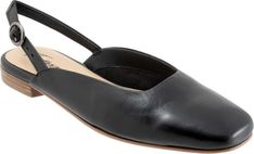 Trotters Holly Slingback Flat (Women) | Nordstrom Slingback Flats, Fabric Gift Bags, Fabric Gifts, Free Fabric, Leather Flats, Womens Flats, Leather Upper, Art Design, Nordstrom