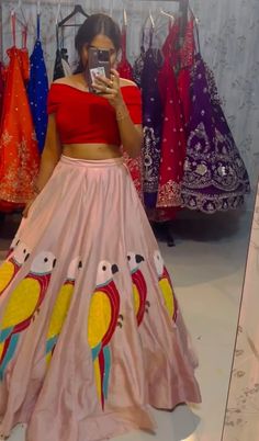 Lehangas Designs, Croptop Lehenga Designs, Lehenga Wedding Bridal, Keep Smile, Ikkat Dresses, Kids Blouse Designs, Lehenga Designs Simple