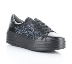 Step into style with Lona, shimmering fashion sneakers that feature leather uppers adorned with glitter on the sides, adding a pop of sparkle to your every step. Plus, the thick rubber sole is lightweight and flexible, ensuring comfort and ease with each wear. From Bos. & Co. Glitter Fashion, Fashion Sneakers, Sneakers Fashion, Rubber Sole, Fashion Shoes, Leather Upper, Sparkle, Glitter, Sneakers