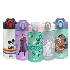 thermos are designed to look like disney princesses