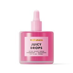 Fruit Pharm JUICY DROPS Serum, 3.4 oz. Quench Your Skin's Thirst for Radiance! Say goodbye to dry, lackluster post-shave skin and hello to a juicy, hydrated glow with our Juicy Drops After Shave Serum. This innovative formula, enriched with the rejuvenating power of niacinamide and strawberries, is renowned for its ability to transform your complexion, leaving it looking healthy, smooth, and radiant. After Shave Serum, Hygiene Hacks, Bathroom Things, Skin Care Face Mask, Shaving Oil, Best Beauty Products, Shower Skin Care, Body Serum, Diamond Bows