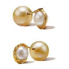 === the Kintsugi Duo Pearl Earring blends a white Akoya pearl with unique 18kt gold Kintsugi detailing. Choose between a gold or black South Sea Pearl to complement its elegant design, ideal for lending sophistication to any look. *Please note this item is sold as a single or pair Stone: Akoya Pearl (approx 8.5mm ) Black or Gold South Sea Pearl (approx 12mm) Size: One Size Material: Recycled 18kt Yellow Gold Made In: Japan Resizable: No Personalization: Not Available === Mended, not broken. The Luxury Akoya Pearl Earrings With High Luster, Timeless Akoya Pearl Earrings In Yellow Gold, Yellow Gold Akoya Pearl Pear Earrings, Timeless Yellow Gold Akoya Pearl Earrings, Luxury Pearl Pendant Round Earrings, Yellow Gold Akoya Pearl Earrings With High Luster, Luxury Round Pearl Pendant Earrings, Timeless Yellow Gold Round Pearl Earrings, Luxury Yellow Gold Pearl Pendant Earrings