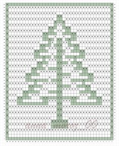 a cross stitch christmas tree pattern